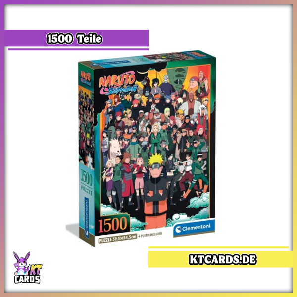 Clementoni - 31748 Puzzle 1500 Teile - Naruto Shippuden