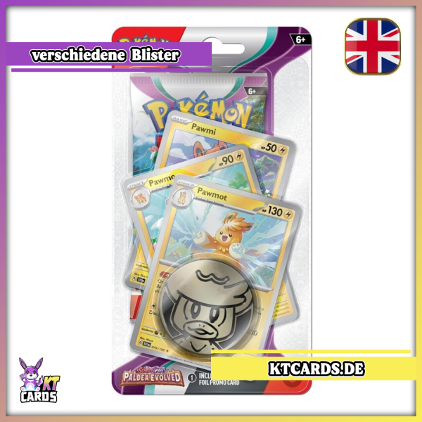 Pokémon Cards - Scarlet & Violet 2 - Paldea Evolved Checklane Blister - EN