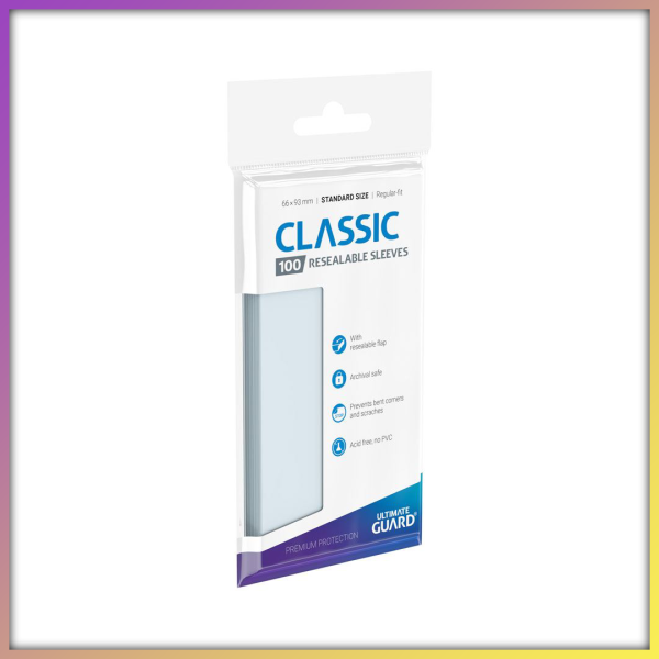 Ultimate Guard Classic Sleeves wiederverschließbar Transparent