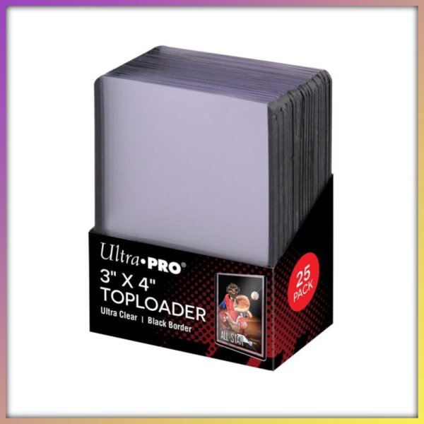 Ultra Pro Toploader - 3" x 4" Black Border (25 ct)