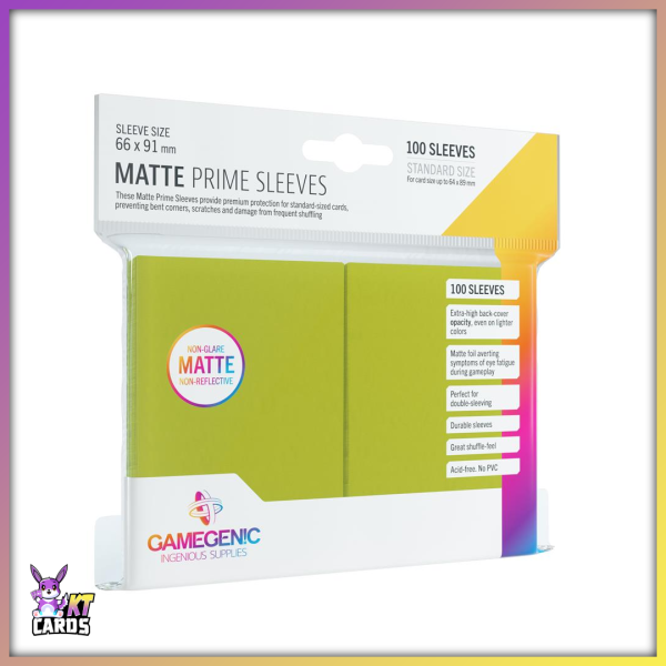 Gamegenic - Matte Prime Sleeves (100) Lime
