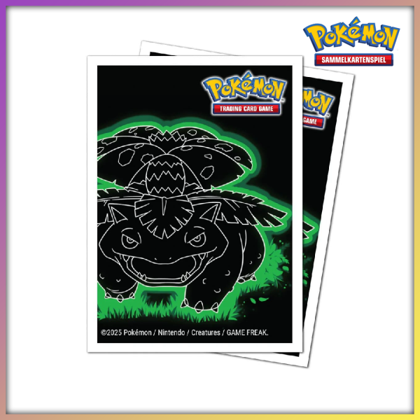 Pokémon - APEX Deck Protector Sleeves "Neon Kanto" Bisaflor