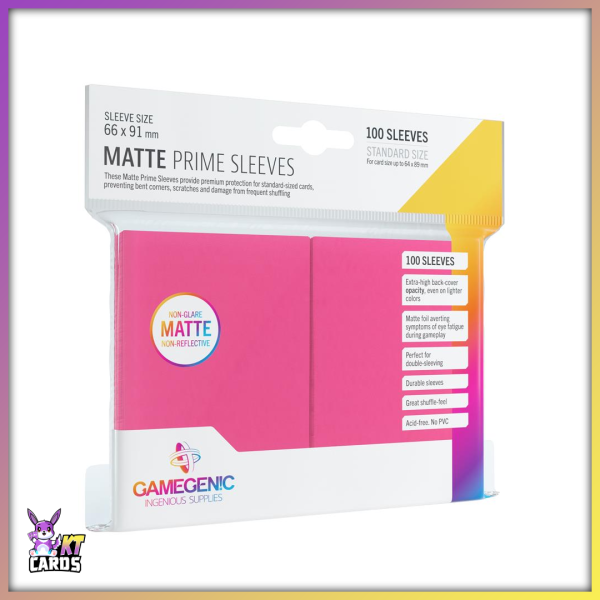 Gamegenic - Matte Prime Sleeves (100) Pink